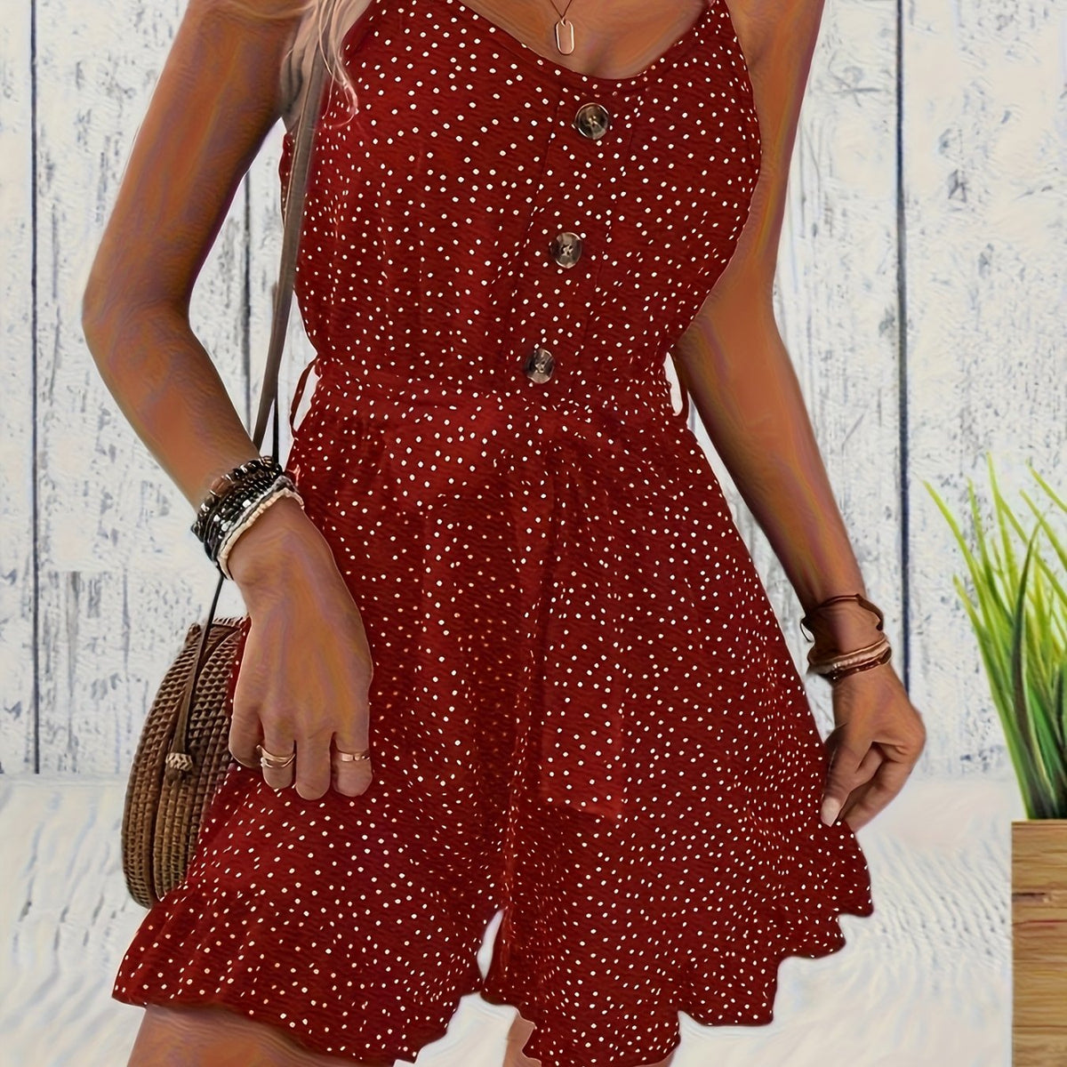 8295 Polka Dot Jumpsuit