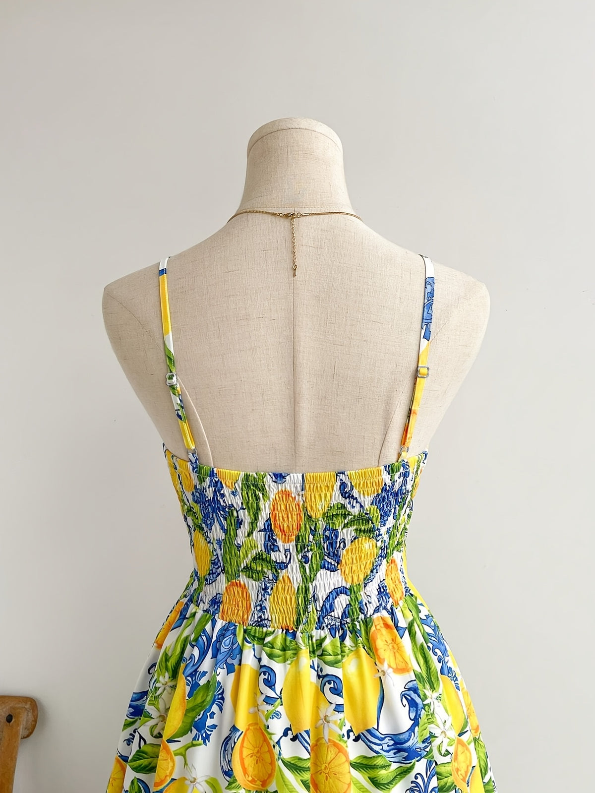 French Elegant Women's Vacation Print Twist Dress Long Summer Dress