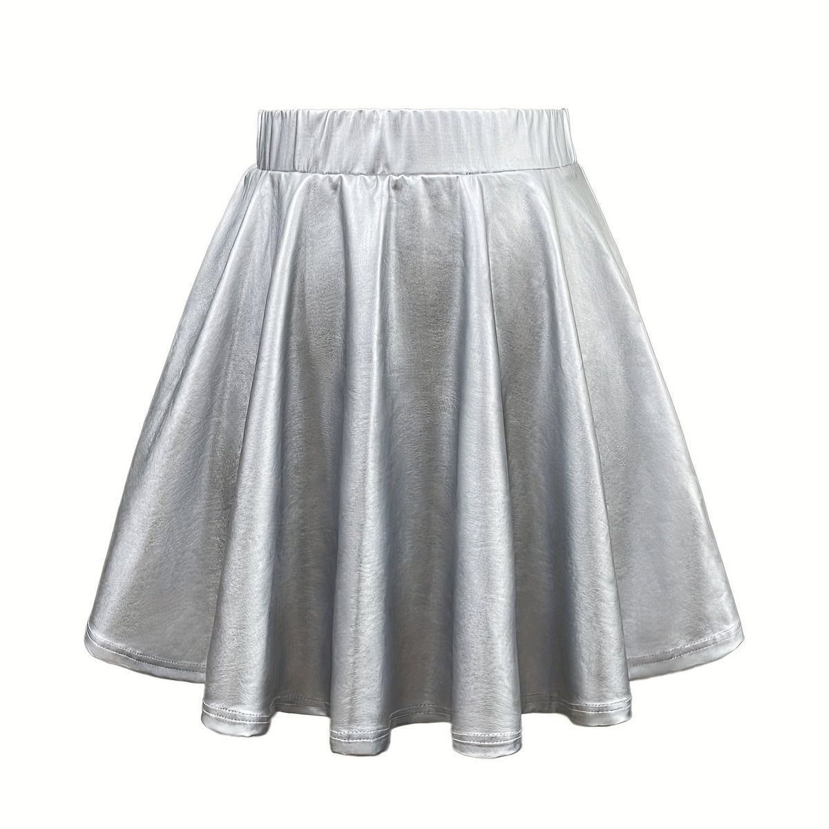 Women's High Elasticity A-Line Flared Hem Casual Vacation Skirt - Lightweight Machine-Washable Solid Color Short Summer Skirt for Spring\u002FSummer Outings & Beach Trips, Beach Skirt, Spring Outing Attire, Simple Design, Comfortable Fit