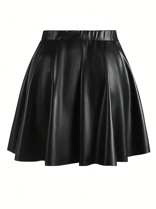 Elegant Solid Color Skirt for Women