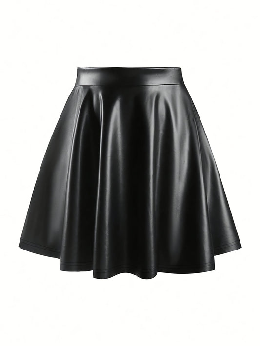 Elegant Solid Color Skirt for Women