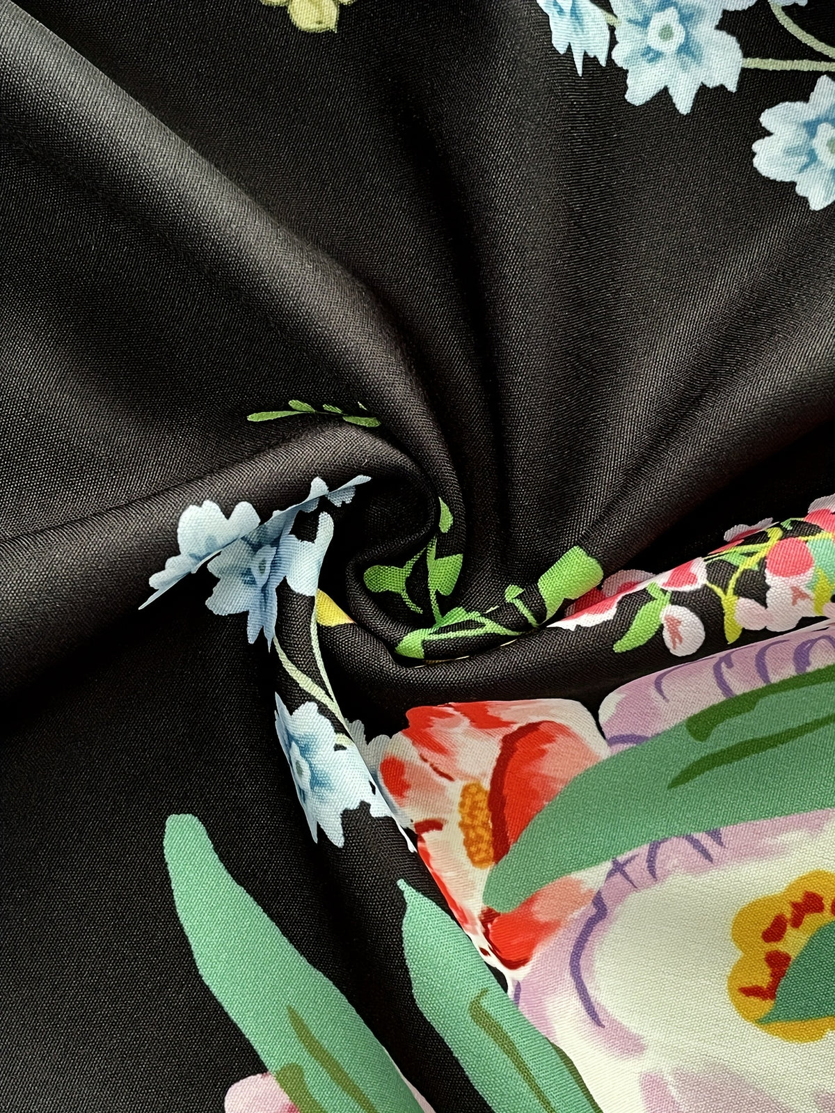 Elegant Floral Print A-Line Dress for Women - Short Sleeve, V-Neck, High-Low Hem, Lightweight Polyester, Perfect for Spring\u002FSummer Vacations, Casual to Formal Wear, Casual Summer Wear | Floral Print Dress | Polyester Fabric
